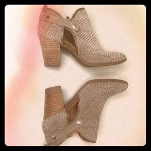 Franco Sarto Nude Grey Booties 8